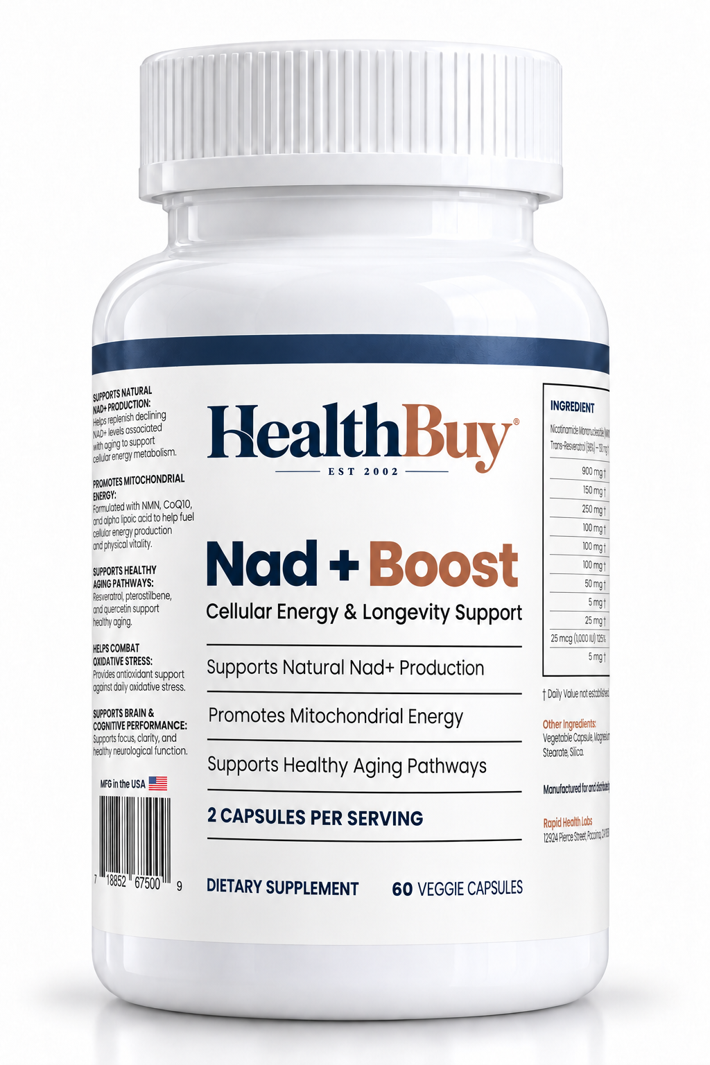 HealthBuy NAD+ Boost bottle