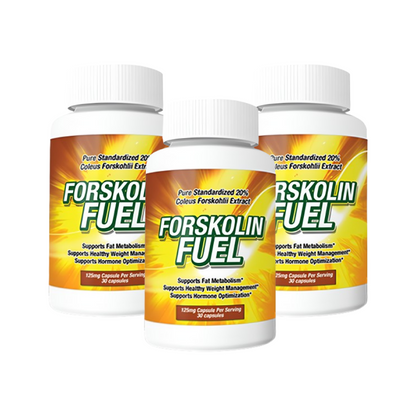 Forskolin Fuel bundle option: three-bottle package image on HealthBuy