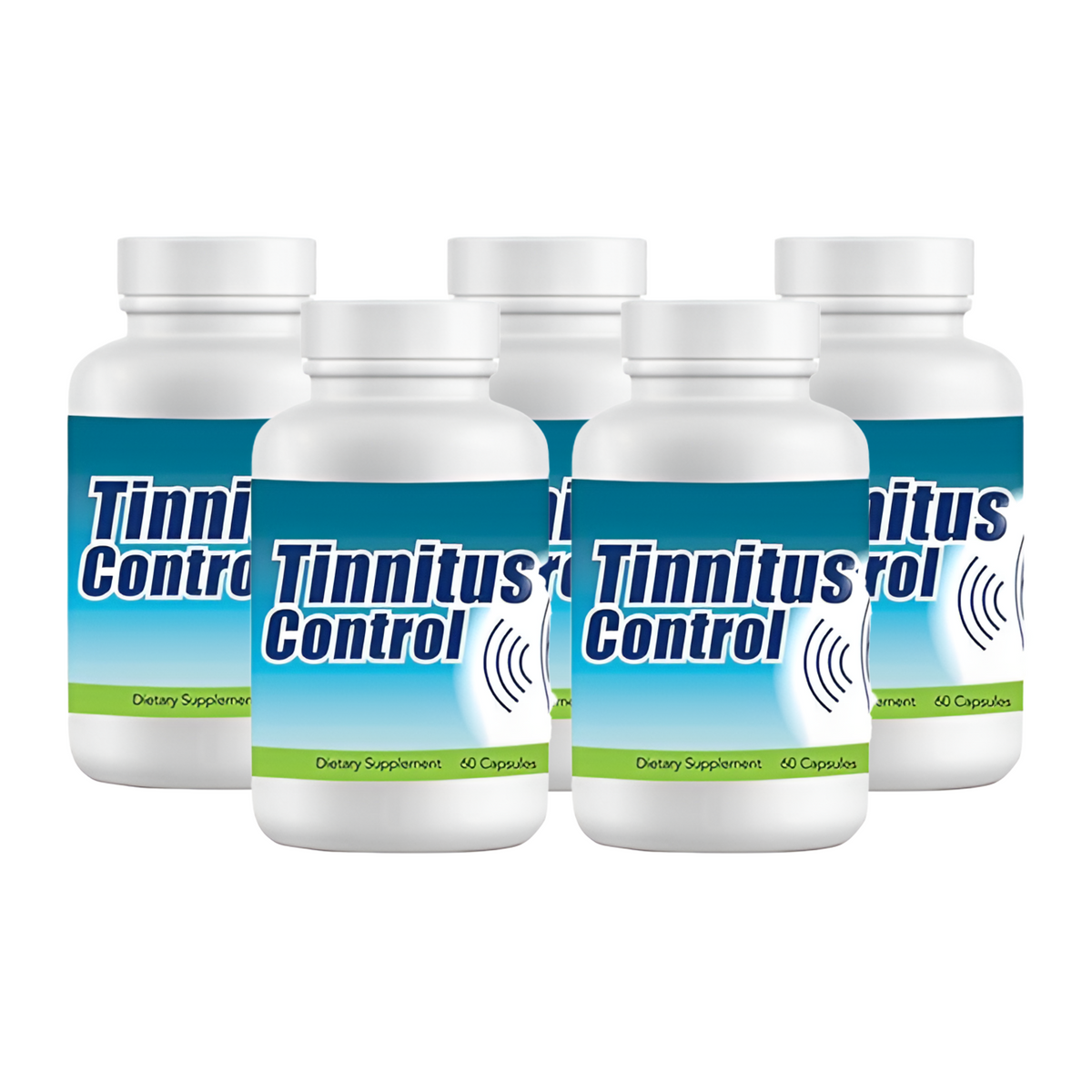 Tinnitus Control 5-bottle bundle image for multi-month supply