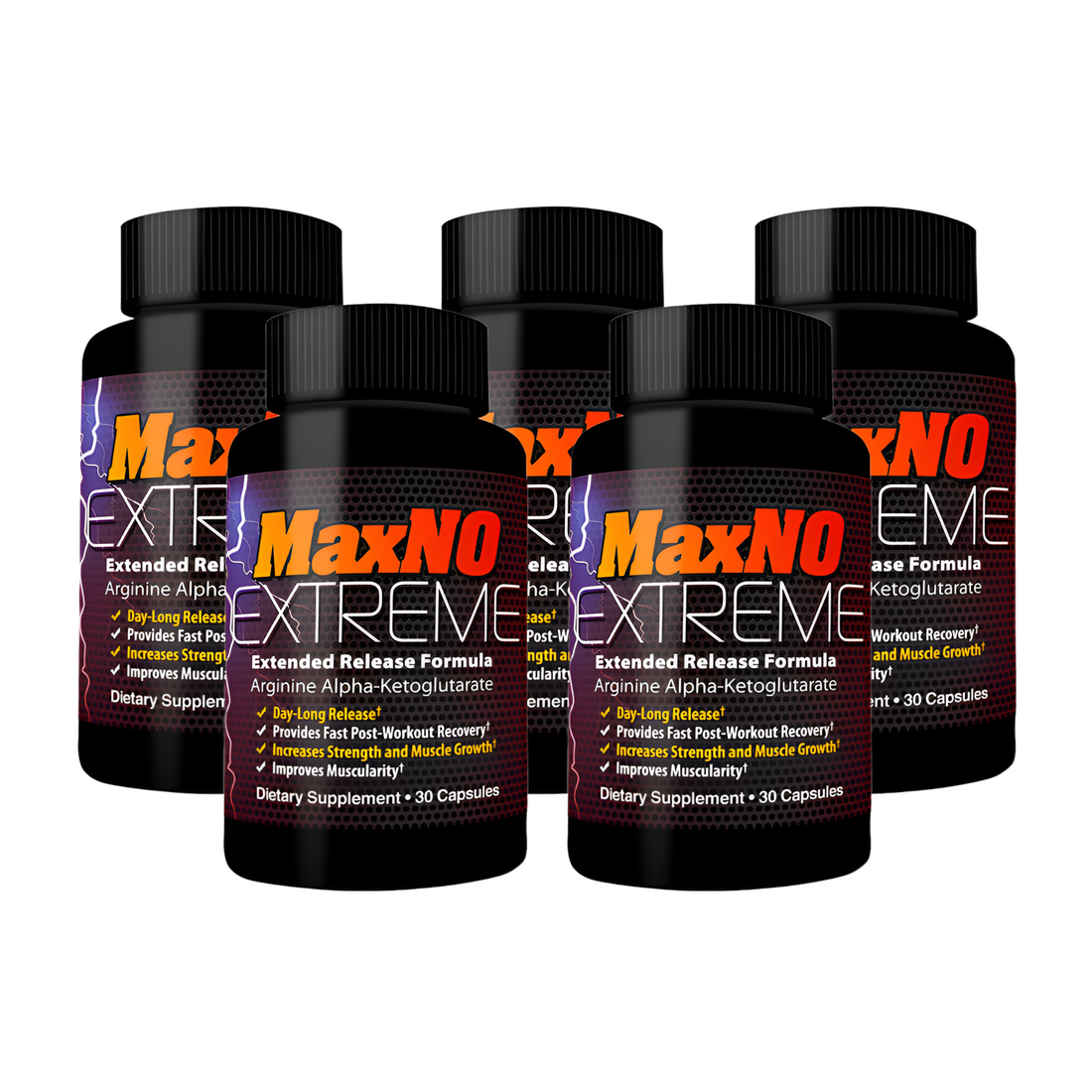 NO Booster multi-bottle bundle image (MaxNO Xtreme bottles)