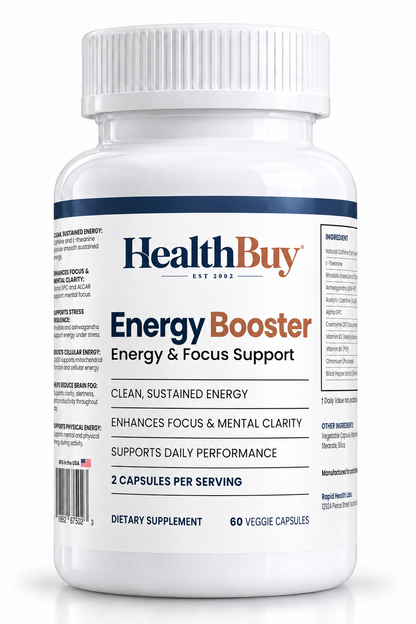 HealthBuy Energy Booster bottle