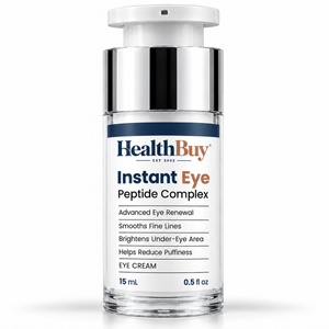 HealthBuy Instant Eye peptide eye cream pump bottle