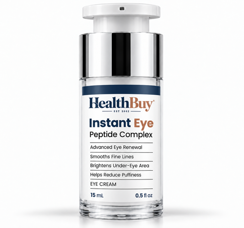 HealthBuy Instant Eye peptide eye cream pump bottle