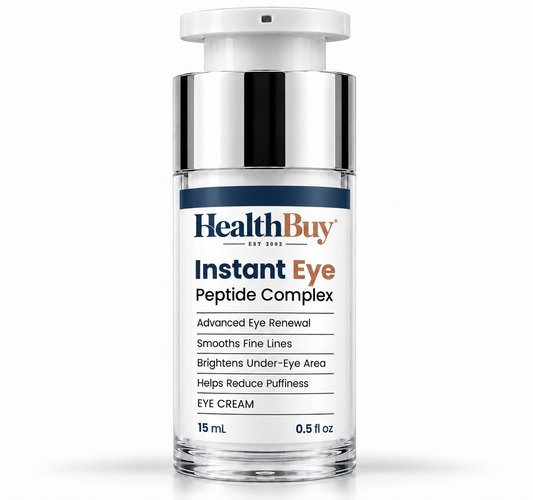 HealthBuy Instant Eye peptide eye cream pump bottle