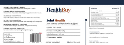 HealthBuy Joint Health product label with ingredients
