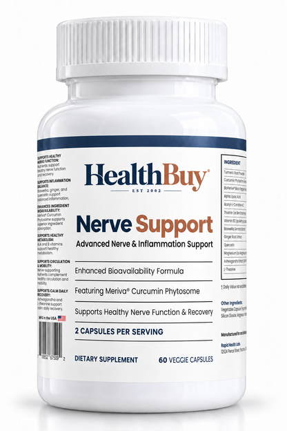 HealthBuy Nerve Support bottle