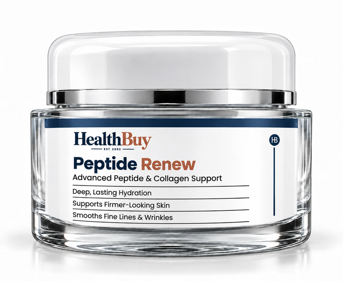 HealthBuy Peptide Renew jar, advanced peptide and collagen support cream